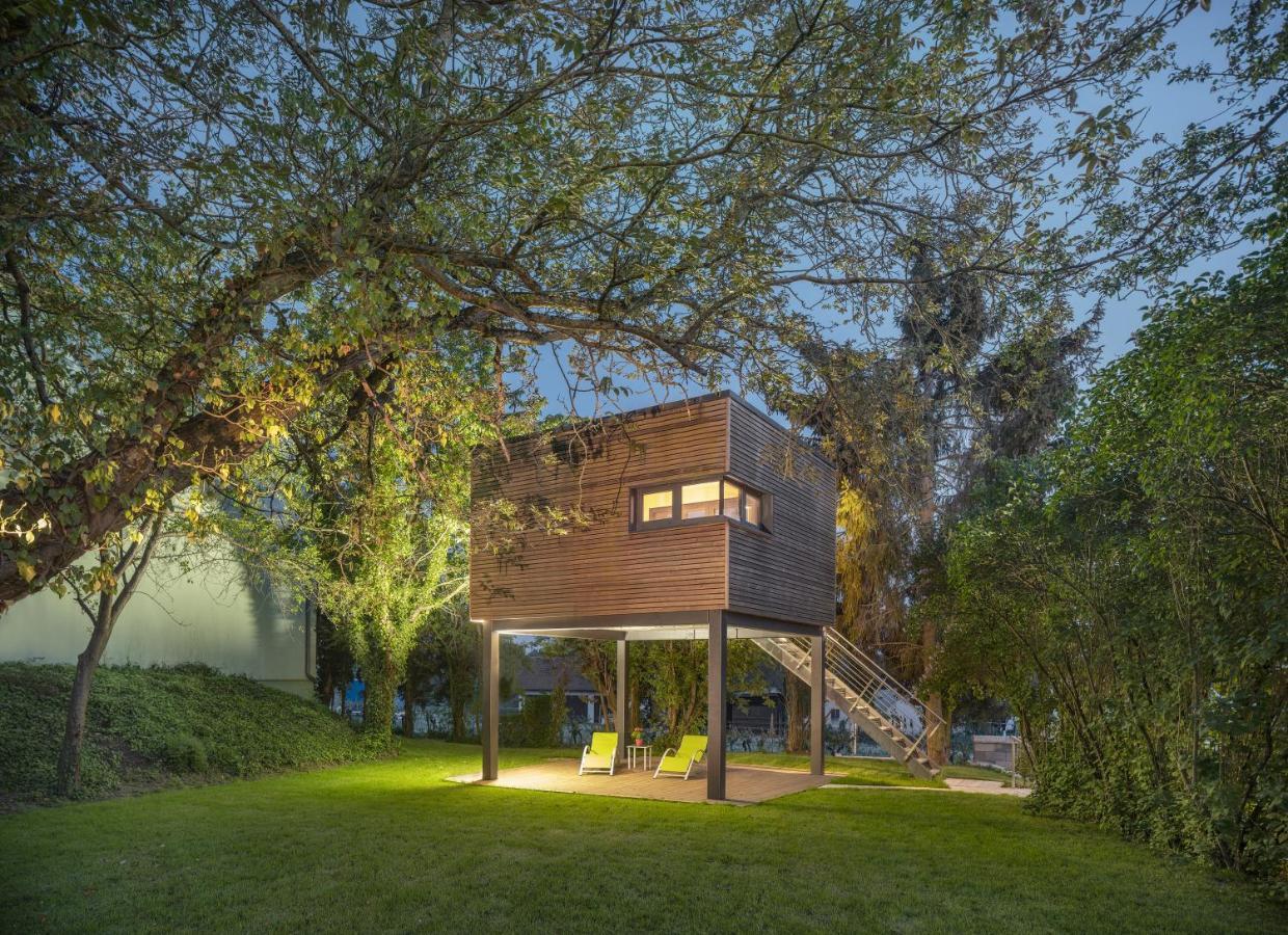 Ferienwohnung Baumhaus im Vogelgesang Heuchelheim-Klingen Exterior foto