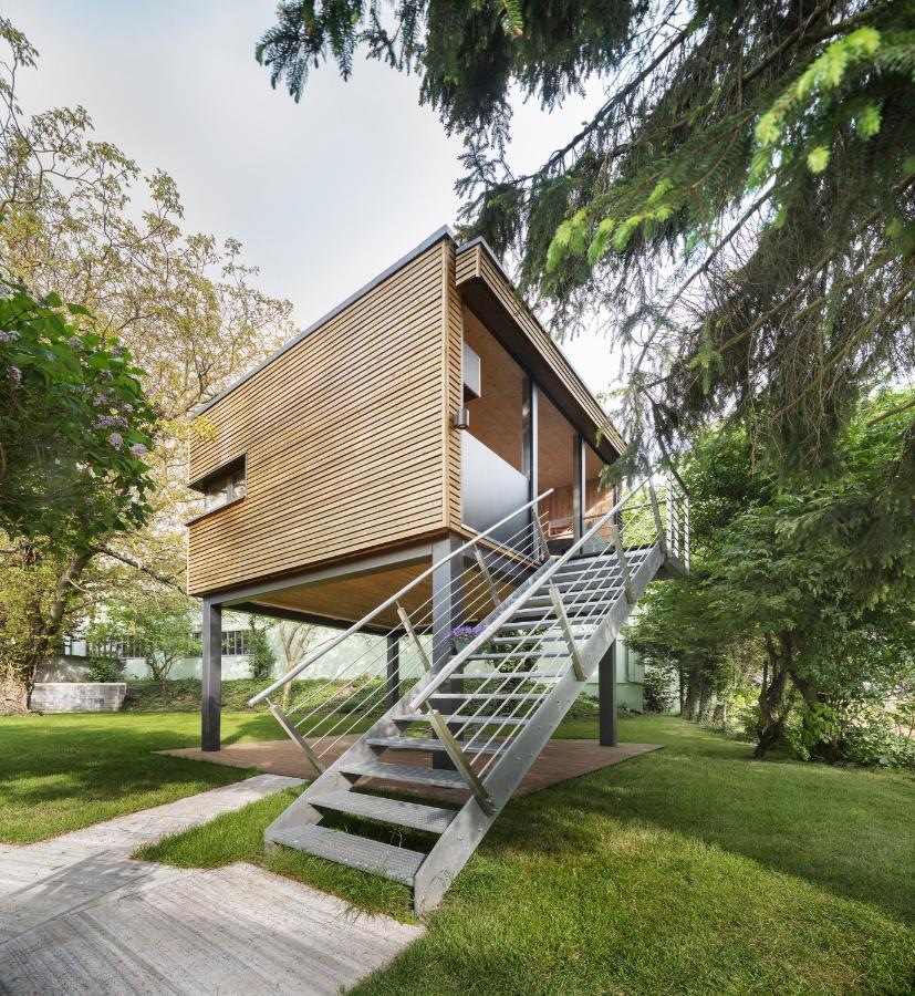 Ferienwohnung Baumhaus im Vogelgesang Heuchelheim-Klingen Exterior foto